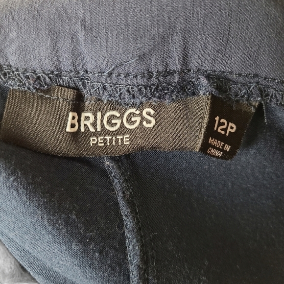 Briggs Petite womens blue A-line mini skort - Picture 4 of 7